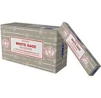 Satya Nag Champa White Sage Incense sticks-12packs x 15grams