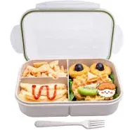 Miss BIG Bento Box Bento Lunch Box for Kids,Leak Proof, No BPAs and No Chemical Dyes,Microwave and