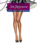 Hanes Silk Reflections Sheer Toe Pantyhose - Little Color - AB