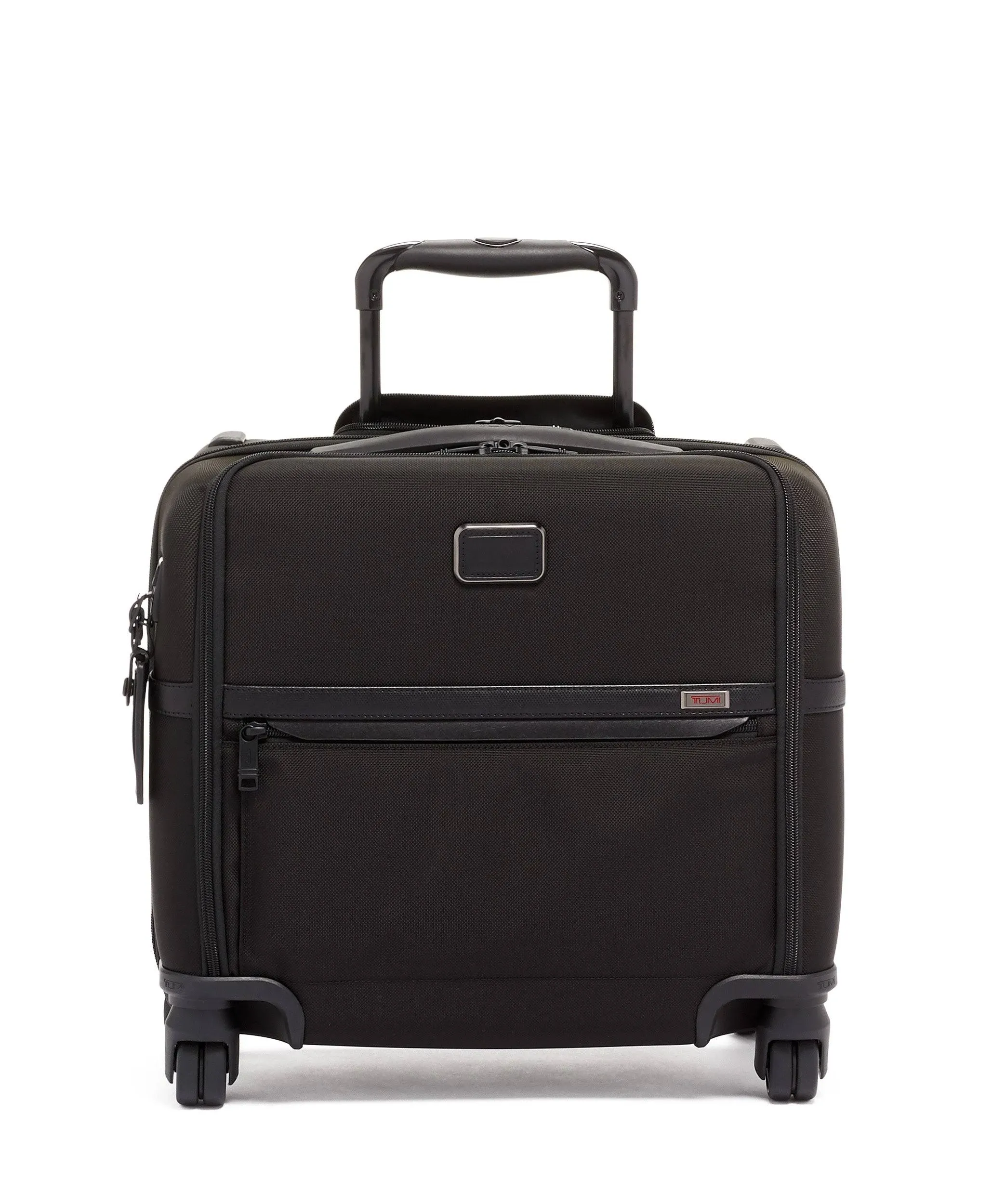 Tumi Alpha 3 Collection Compact 4-Wheel Laptop Briefcase in Black