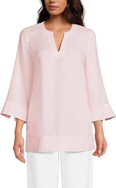 Lands' End Women's Split Neck Tunic Top