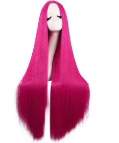 MapofBeauty Long Straight Cosplay Wig