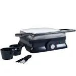 Chef Buddy Large Non-Stick Grill and Panini Press, 1400W, Silver