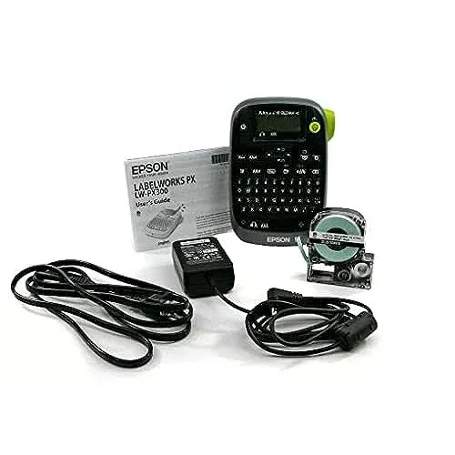 LabelWorks Epson Lw-Px300Adpt Industrial Label Maker for Office with Adapter