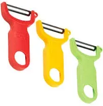 Kuhn Rikon Original Swiss Peeler 3-Pack Red/Green/Yellow