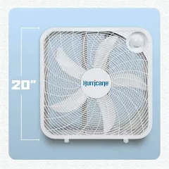 20&#039;&#039; Classic Series Floor Box Fan W/3 Efficient Speed Setting and Floor Mounting