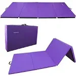 BalanceFrom Fitness GoGym 120x48in All Purpose Folding Gymnastics Mat, Purple