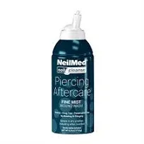 NeilMed Piercing Aftercare Fine Mist Wound Wash 6.3oz Each Exp. 05/2024