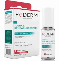 Poderm – Toenail Renewal Booster – Tea Tree Oil-Serum - Restores Appearance of Discolored/Damaged Nails – Toe and Fingernail Repair – 100% Natural