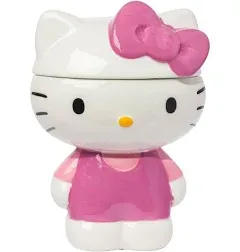 New Hello Kitty Pink Theme Ceramic Cookie Jar