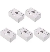 5-Pack Low Voltage Surface Mount Single-Gang Backbox