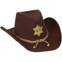 Novelty Felt Cowboy Sheriff's Hat Fun Party Outfit Costume With Gold Braid For Halloween Office Parties - Buy Sheriff Cowboy Hat,Cowboy Hat,Western Cowboy Hat Product on Alibaba.com