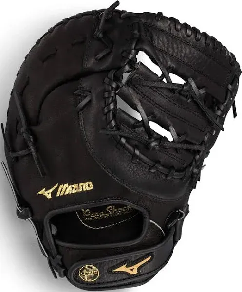 USED Mizuno GFX102 Prospect 12.5&#034; First Base Glove Black Left Hand Throw