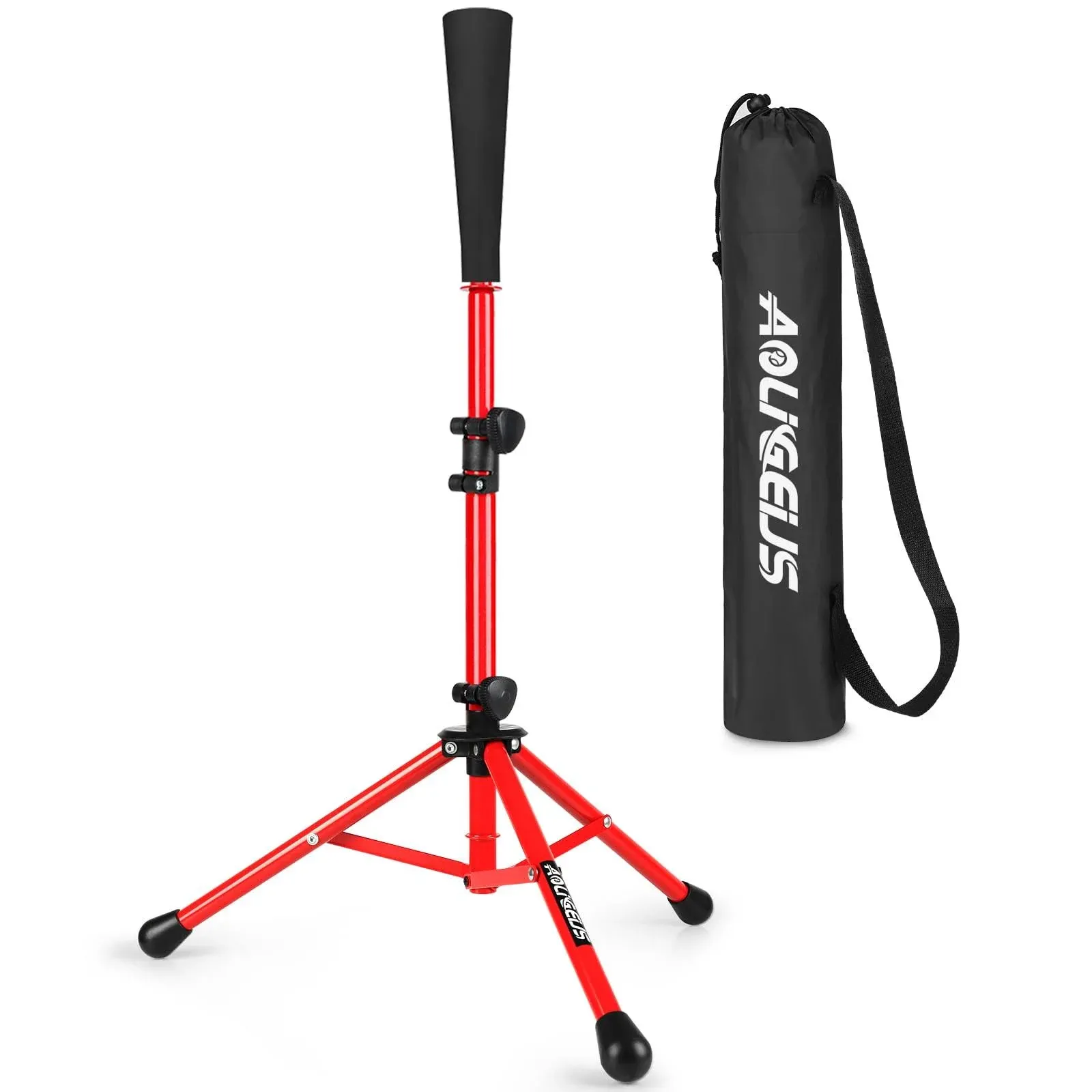 Baseball Tee Batting Tee Softball Tee Portable Travel Hitting Tee,Easy Adjustable Height,Stable Tripod Stand