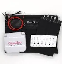 ChiaoGoo 5 Inch Twist Interchangeabl<wbr/>e Needle Set Red Lace Mini Set US 000-1.5