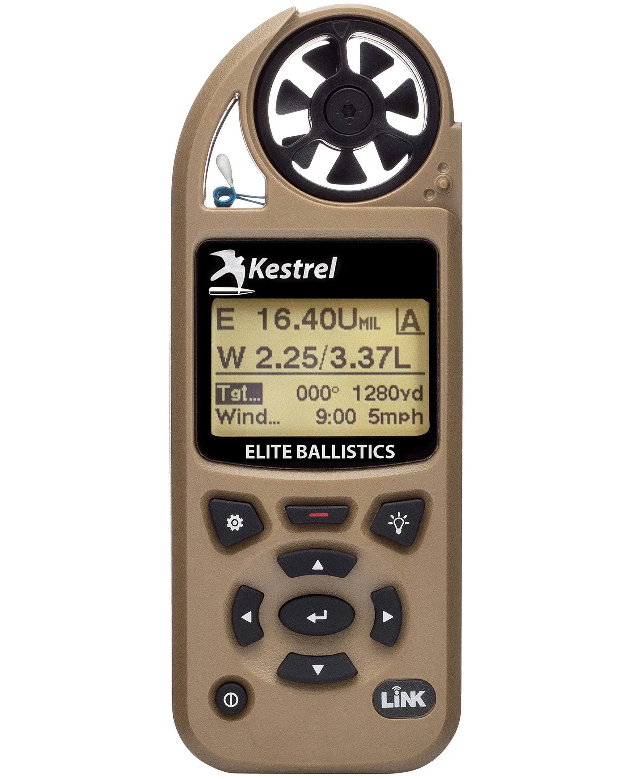 Kestrel 5700 Elite Weather Meter with Applied Ballistics & Link Tan