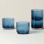 Tuscany Blue Classics Stackable 4-Piece Short Glasses By Lenox