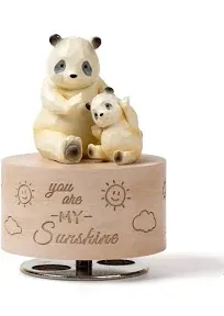 Panda Music Box Figurine, Sculpted Hand-Painted Musical Figure Gifts, for Birthd