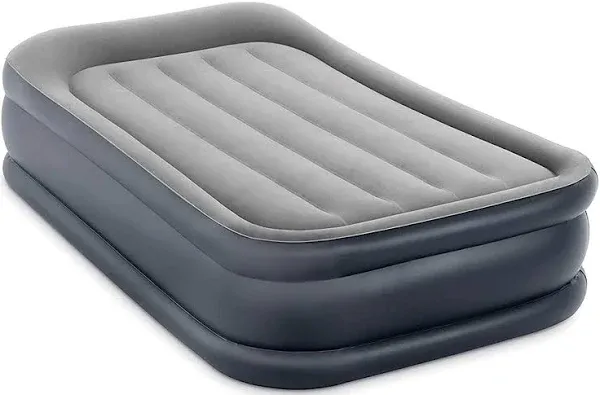 Intex 64131ED Dura Beam Deluxe Pillow Raised Airbed Mattress with Built In Pump,