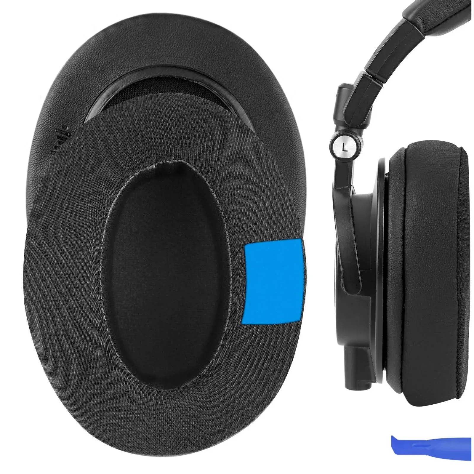 Geekria Sport Cooling-Gel Replacement Ear Pads for Audio-Technica ATH M50X