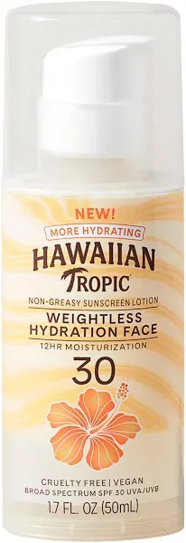 Hawaiian Tropic Broad Spectrum Spf30 Oil Free Sunscreen Lotion (1.7 fl oz)