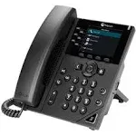 POLY 350 IP phone Black 6 lines