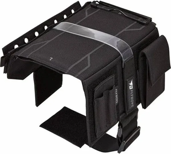 FLYBOYS Classic Kneeboard - Clipboard & Pen Holder - For Professional Pilots, General Aviation - BLACK