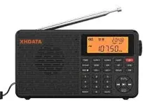 XHDATA D109 Portable Shortwave Radio - Battery Operated AM FM SW LW World Band 