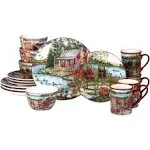 Certified International Lake Retreat 16-Piece Dinnerware Set