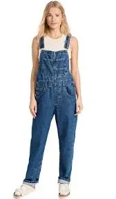 Free People Women's Denim Ziggy Overalls