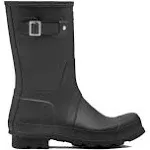 Hunter Men's Men's Original Short Waterproof Rain Boots - Black - Size 9