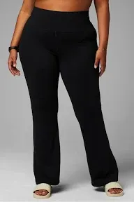 New Fabletics Oasis PureLuxe High Waisted Kick Flare Leggings Pants in Black