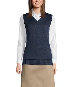 Lands' End Women's School Uniform Sweater Vest