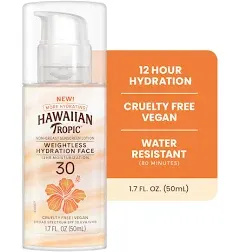 Hawaiian Tropic Silk Hydration Weightless Lotion Sunscreen SPF 30