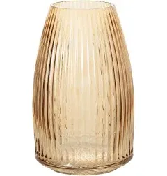 Sullivans Home Decor Ribbed Glass Vase