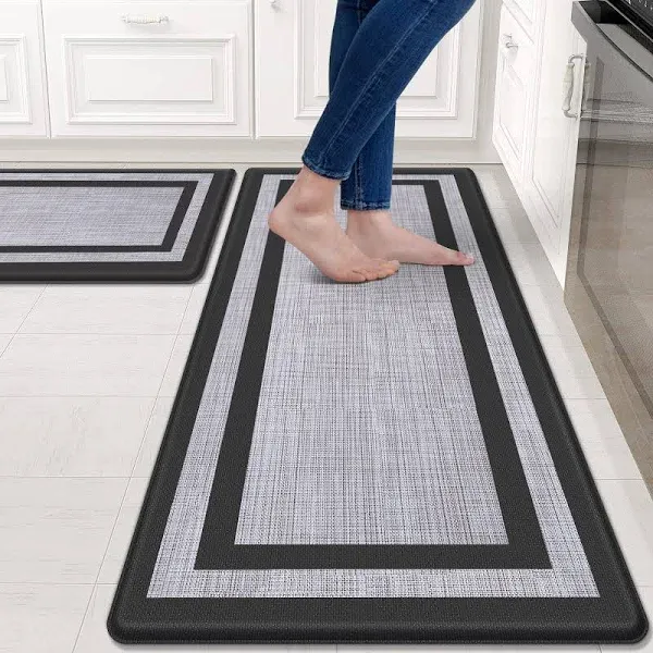 Mattitude Kitchen Mat Cushioned Anti-Fatigue Kitchen Rugs Non-Skid Waterproof Kitchen Mats and Rugs Ergonomic Comfort Standing Mat for Kitchen