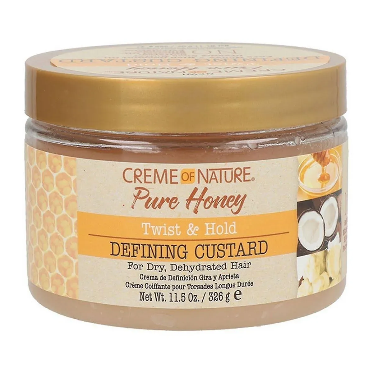 Creme Of Nature Pure Honey Twist &amp; Hold Defining Custard (11.5 oz)