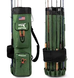 Large Capacity Fishing Rod Case Bag Pole Rod Holder Organizer Gift