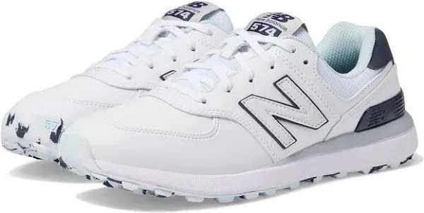 Womens 574 Greens v2 Golf Shoes White/Black - AW24