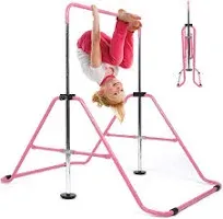 WATBKHE Kids Gymnastics Bar Gymnastic Equipment for Home Adjustable Height Gymnastic Training Bar Gymnastic Stuff for 3-7 Years Old Girls