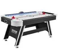 VEVOR 72" Air-Powered Hockey Table Sport Hockey Game Pushers Pucks LED Scoring