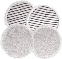 Bissell Mop Kit 2124 Spinwave 2307, 2039, 2315 - 2 Soft Pads 2 Scrubby Pads E13