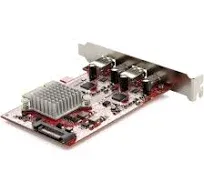 StarTech.com 4-Port USB PCIe Card, 10Gbps USB PCI Express Expansion Card with 2