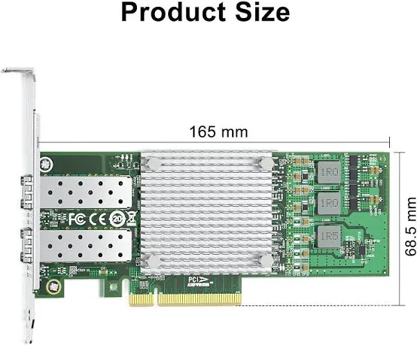 10Gb PCI-E NIC Network Card with Broadcom BCM57810S Chipset Dual SFP+ Port