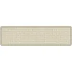 GelPro Designer Comfort Tweed Antique White Kitchen Mat 20"x72"