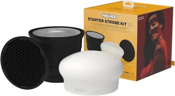 MagMod Starter Strobe Kit XL, Collapsible & Durable Universal Strobe Reflector System