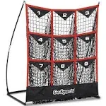 GoSports 9 Pocket Baseball and Softball Pitching Strike Zone Target Net Black