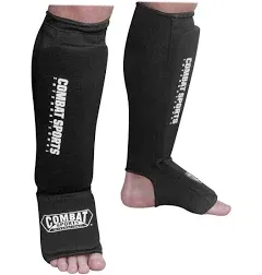 Combat Sports Washable MMA Elastic Cloth Shin & Instep Padded Guards