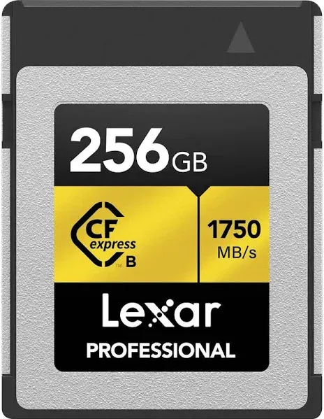 Lexar 128GB Professional CFexpress Type B Gold Series Memory Card