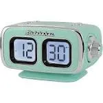 STUDEBAKER Large Display LCD AM/FM Retro Clock Radio USB Aux-in tested. 